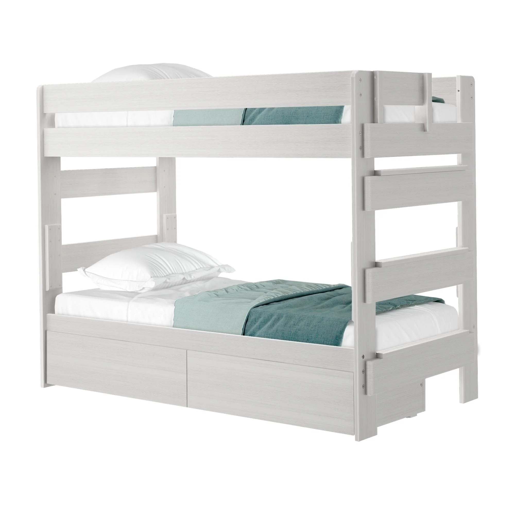 Rustic Twin over Twin Bunk Bed + Underbed Storage - Image 3