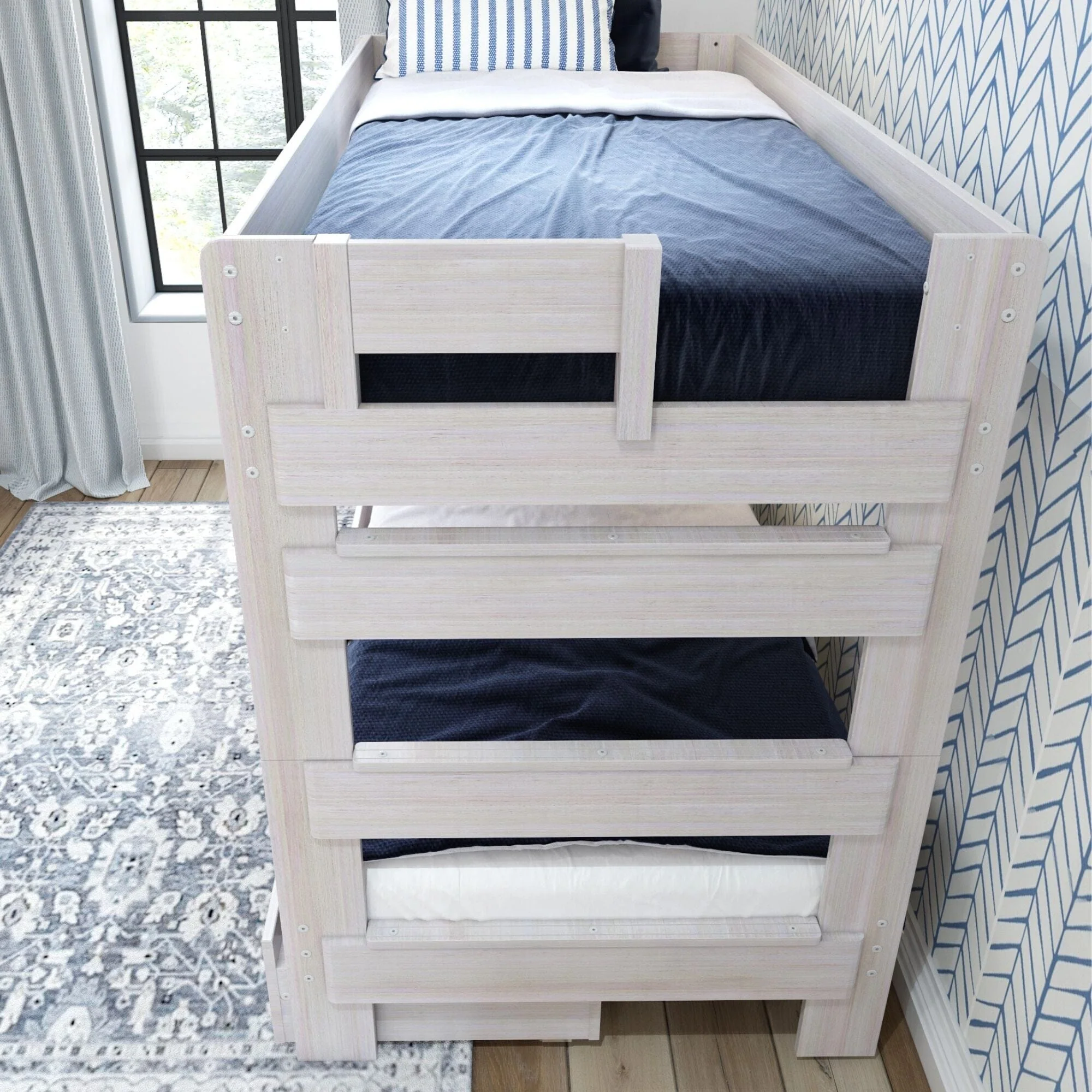Rustic Twin over Twin Bunk Bed + Underbed Storage - Image 7