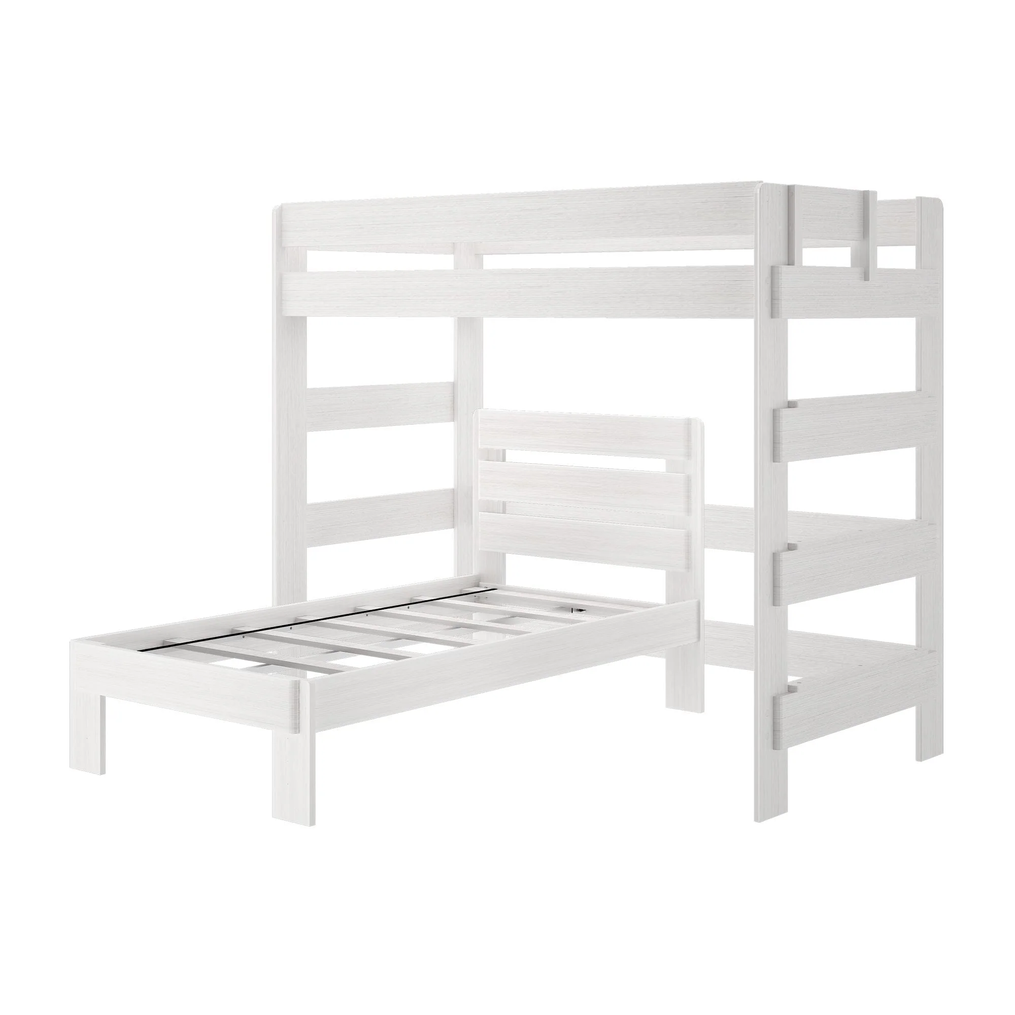 Rustic Twin/Twin L-Shaped Bunk Bed - Image 5