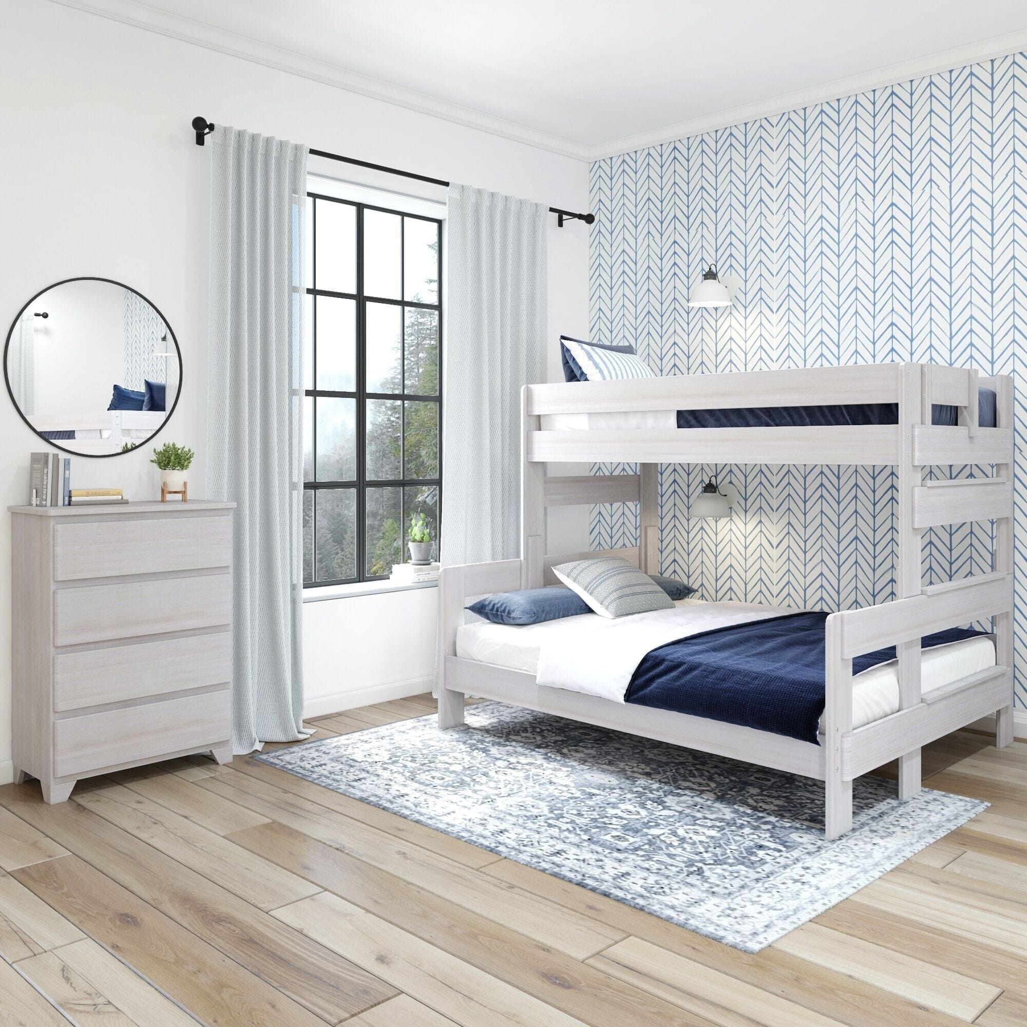 Rustic Twin XL over Queen Bunk Bed - Image 15