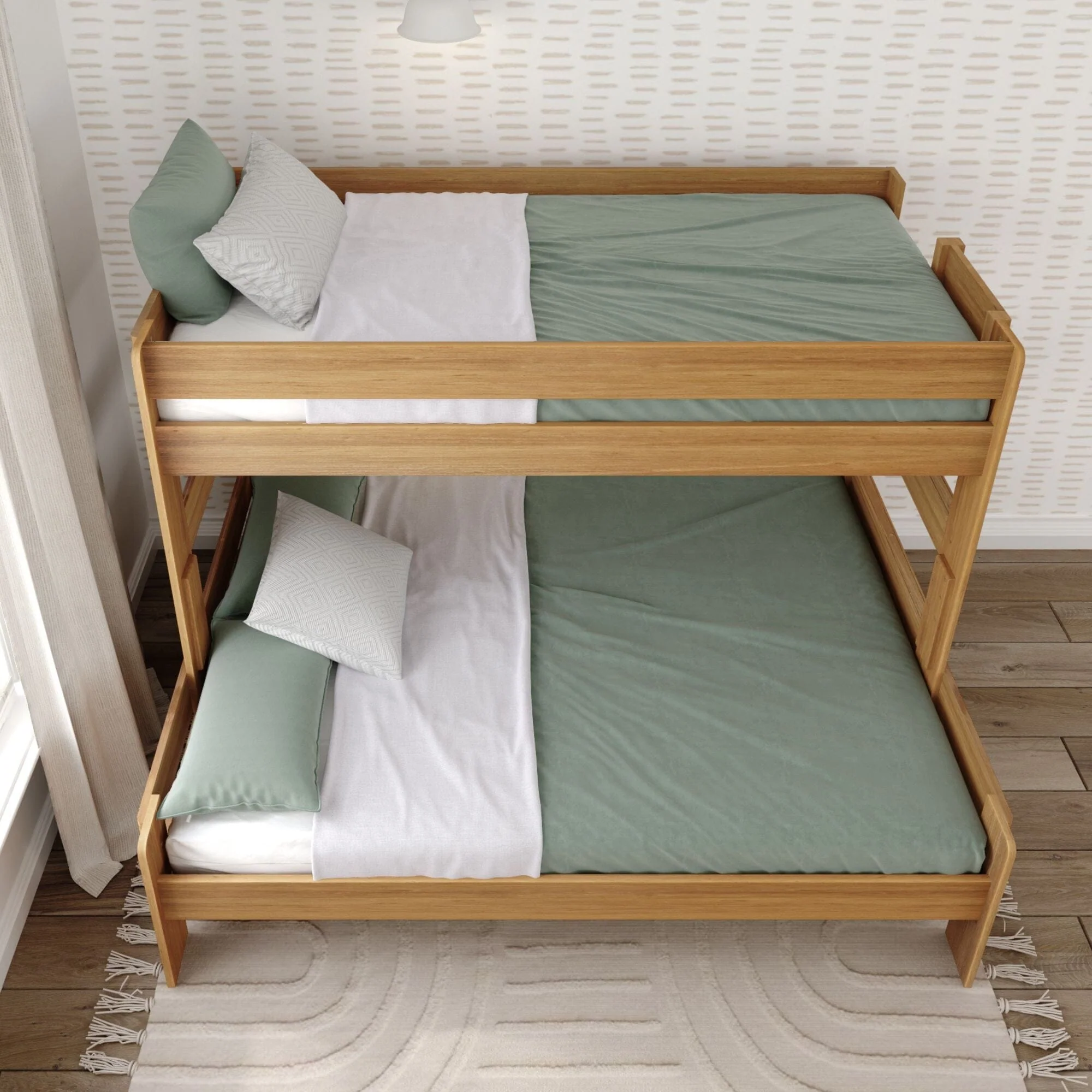 Rustic Twin XL over Queen Bunk Bed - Image 17