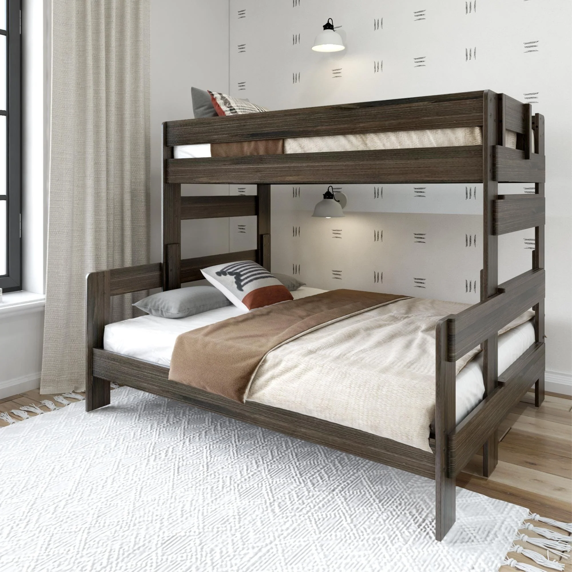 Rustic Twin XL over Queen Bunk Bed - Image 3