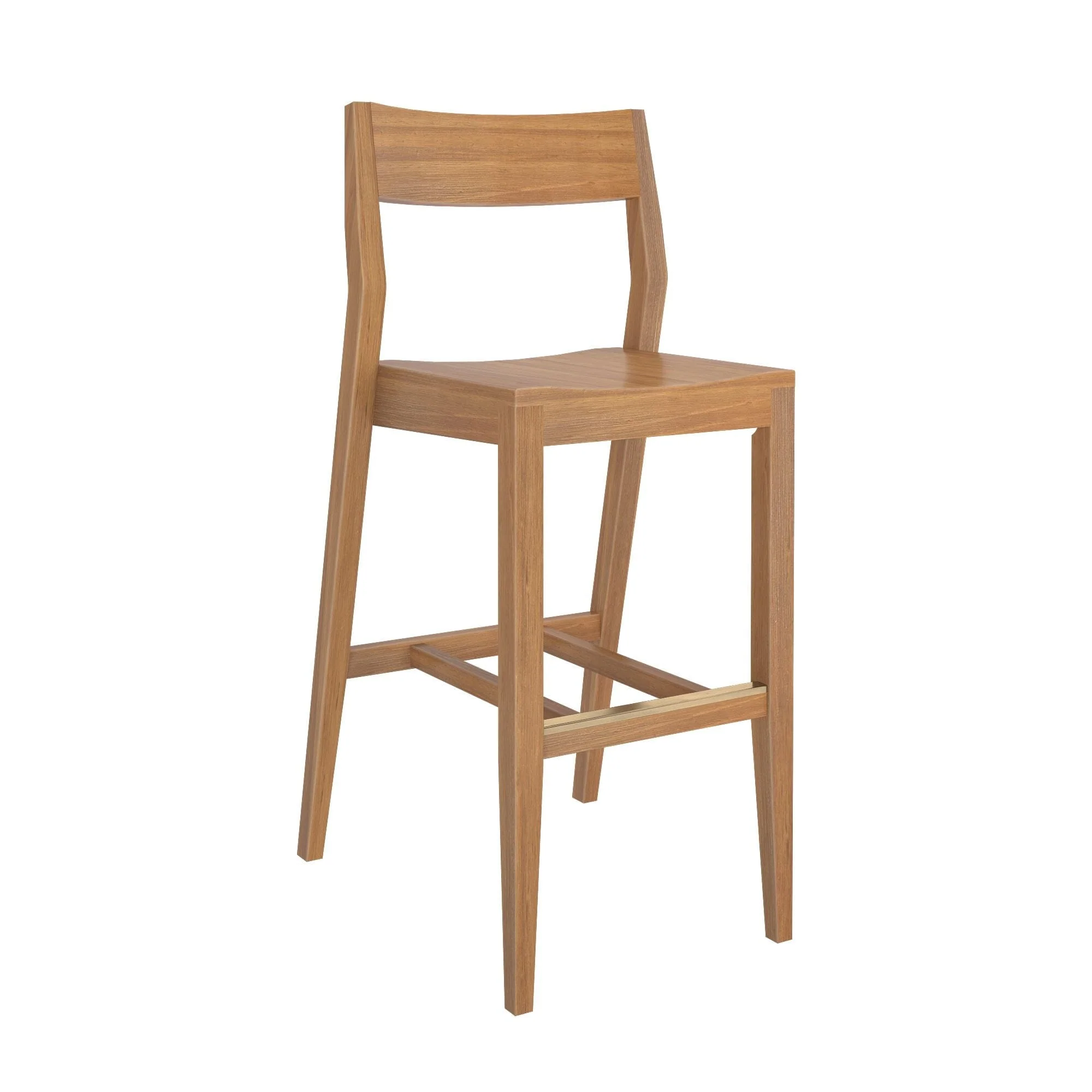 Solid Wood Bar Height Chair - 30" - Image 10