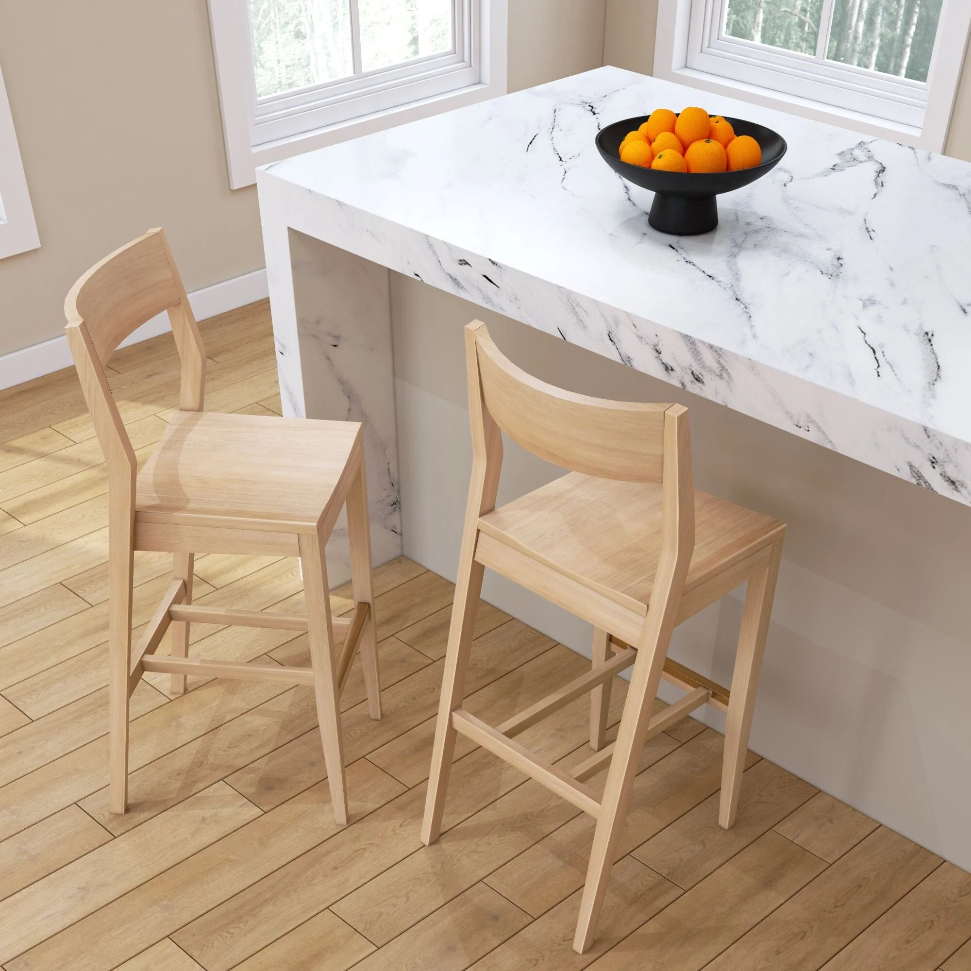Solid Wood Bar Height Chair - 30" - Image 17