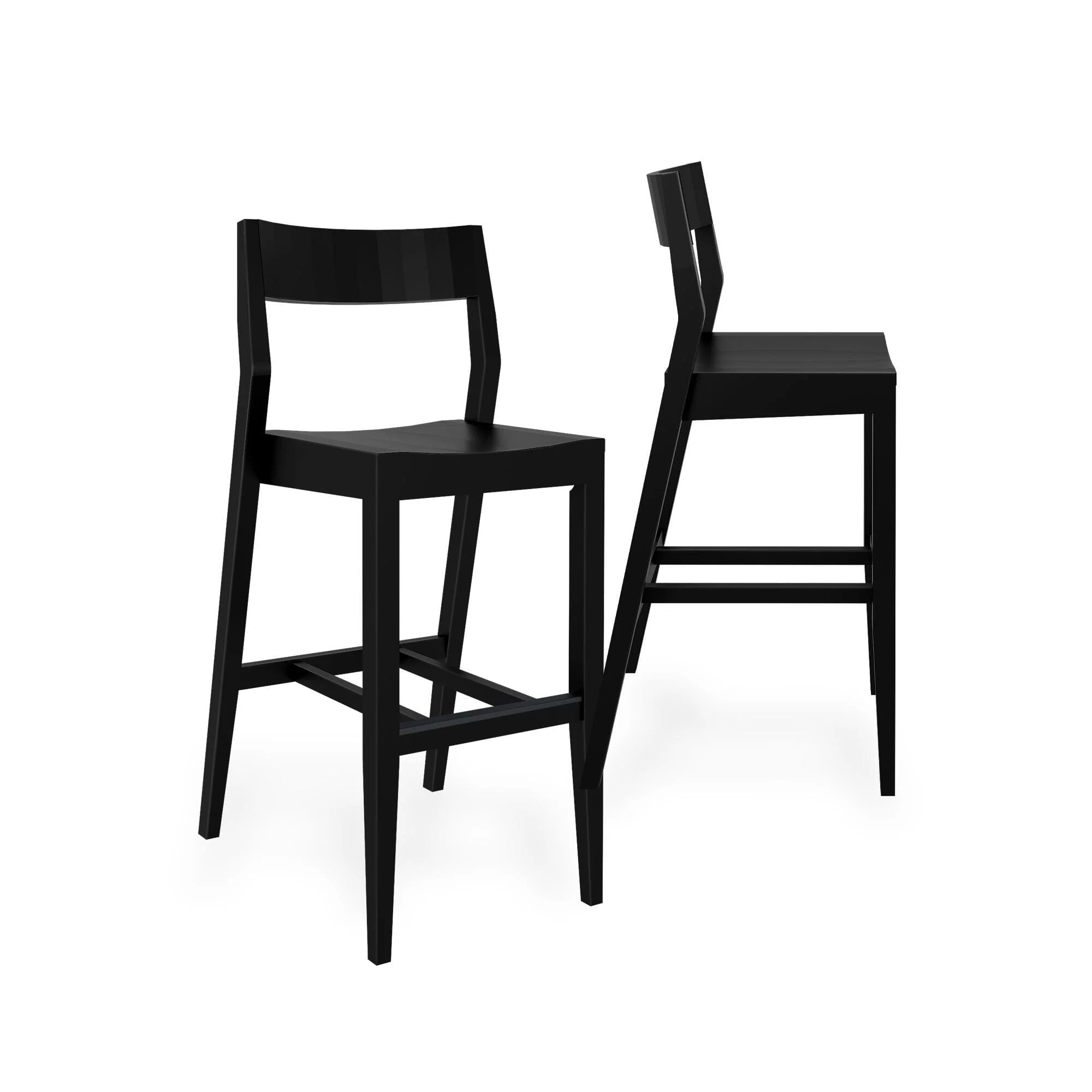 Solid Wood Bar Height Chair (Set of 2) - 30" - Image 9