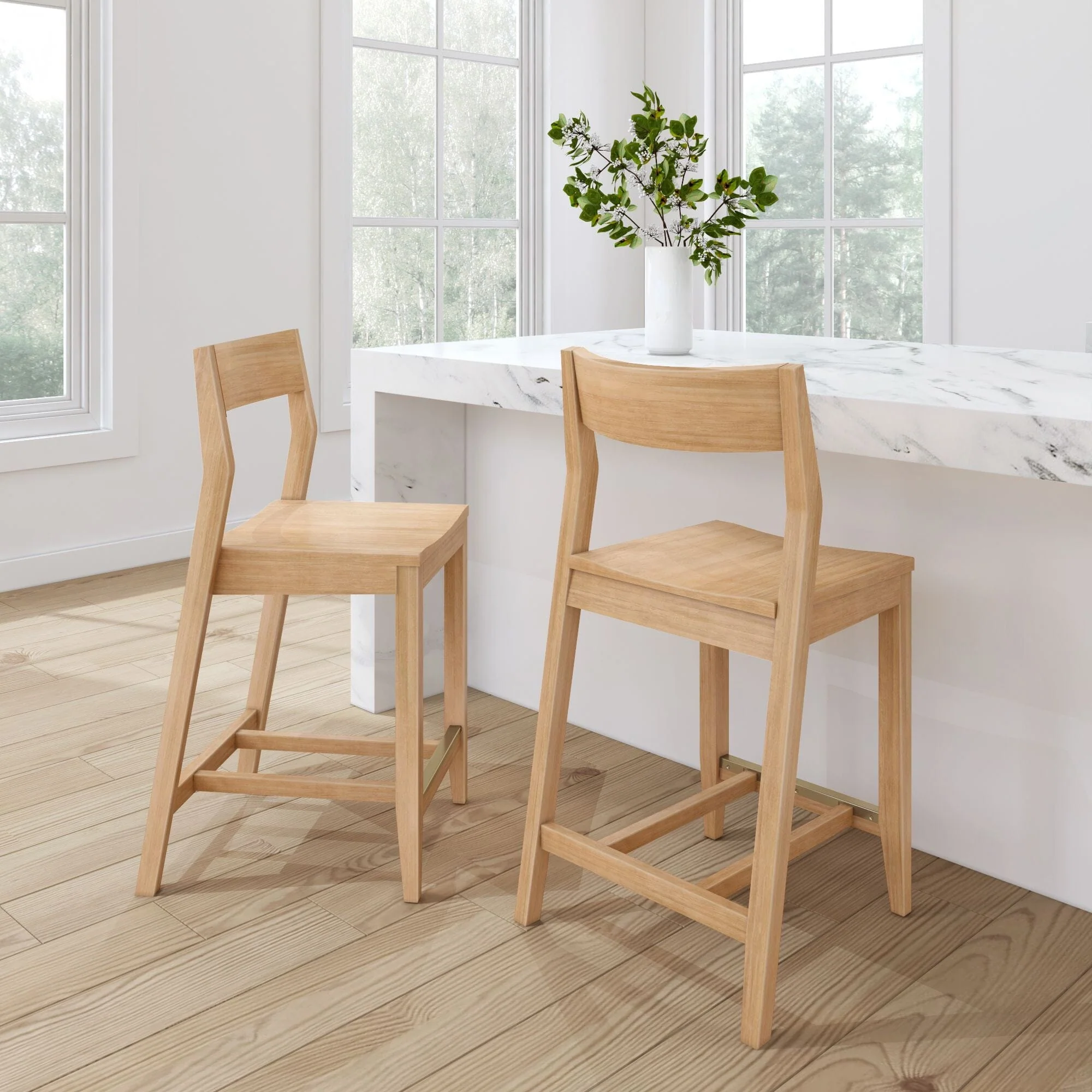 Solid Wood Counter Chair -24" - Image 5