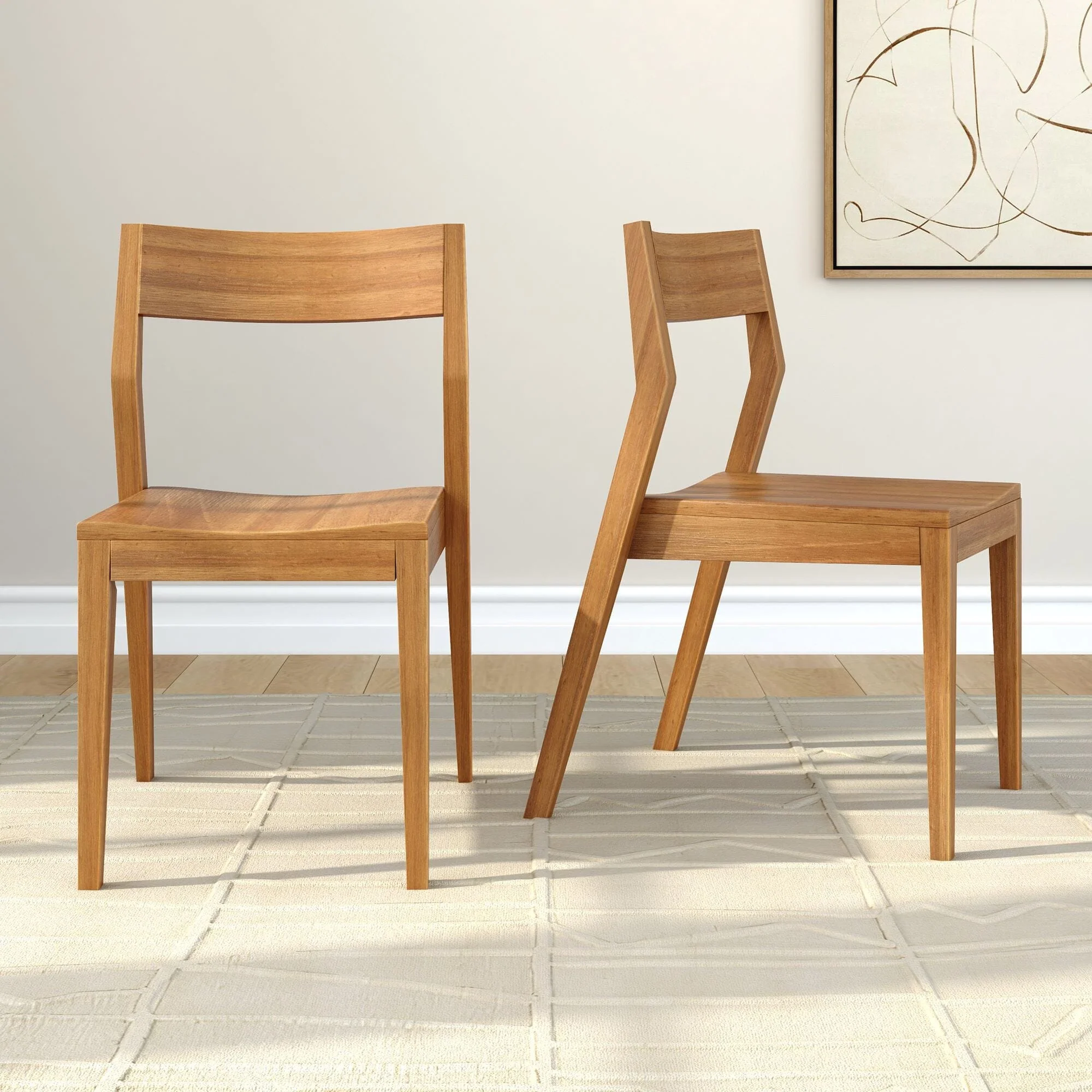 Solid Wood Dining Chair (Set of 2) - Image 3