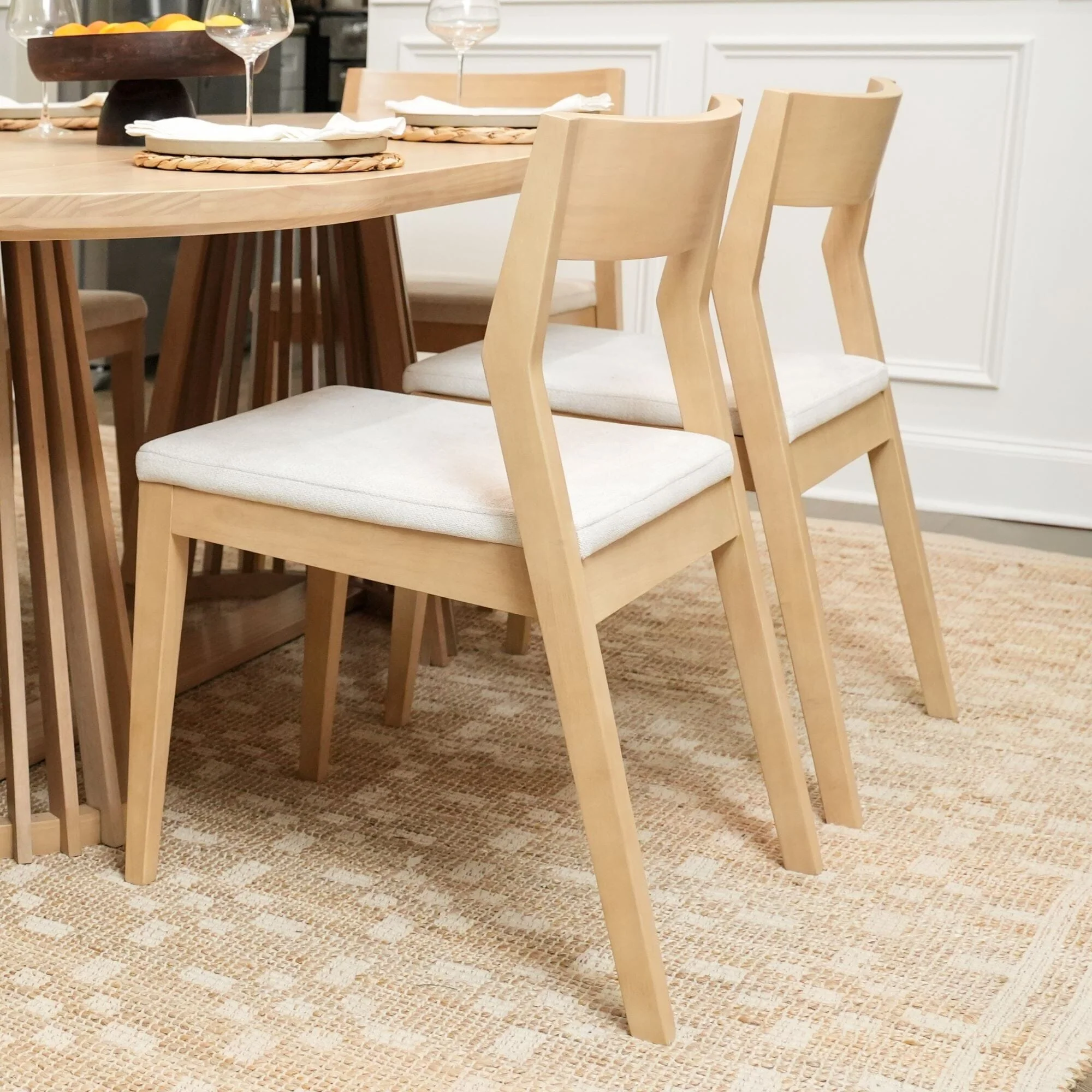 Solid Wood Upholstered Dining Chair - Image 123