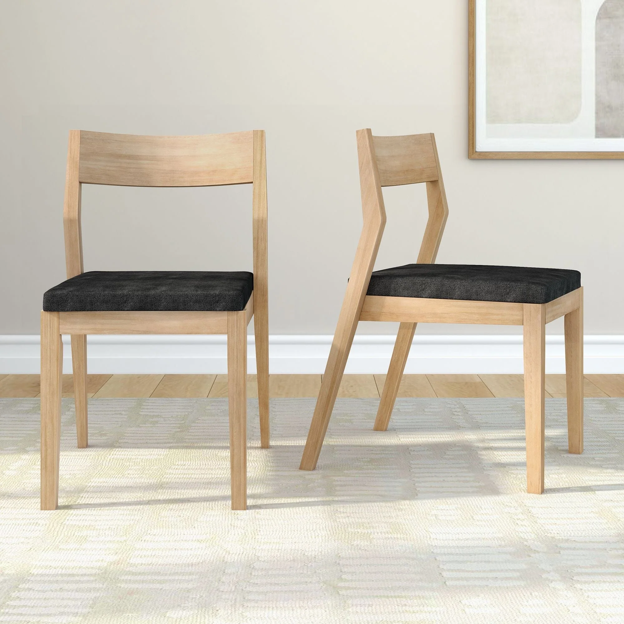 Solid Wood Upholstered Dining Chair (Set of 2) - Image 17