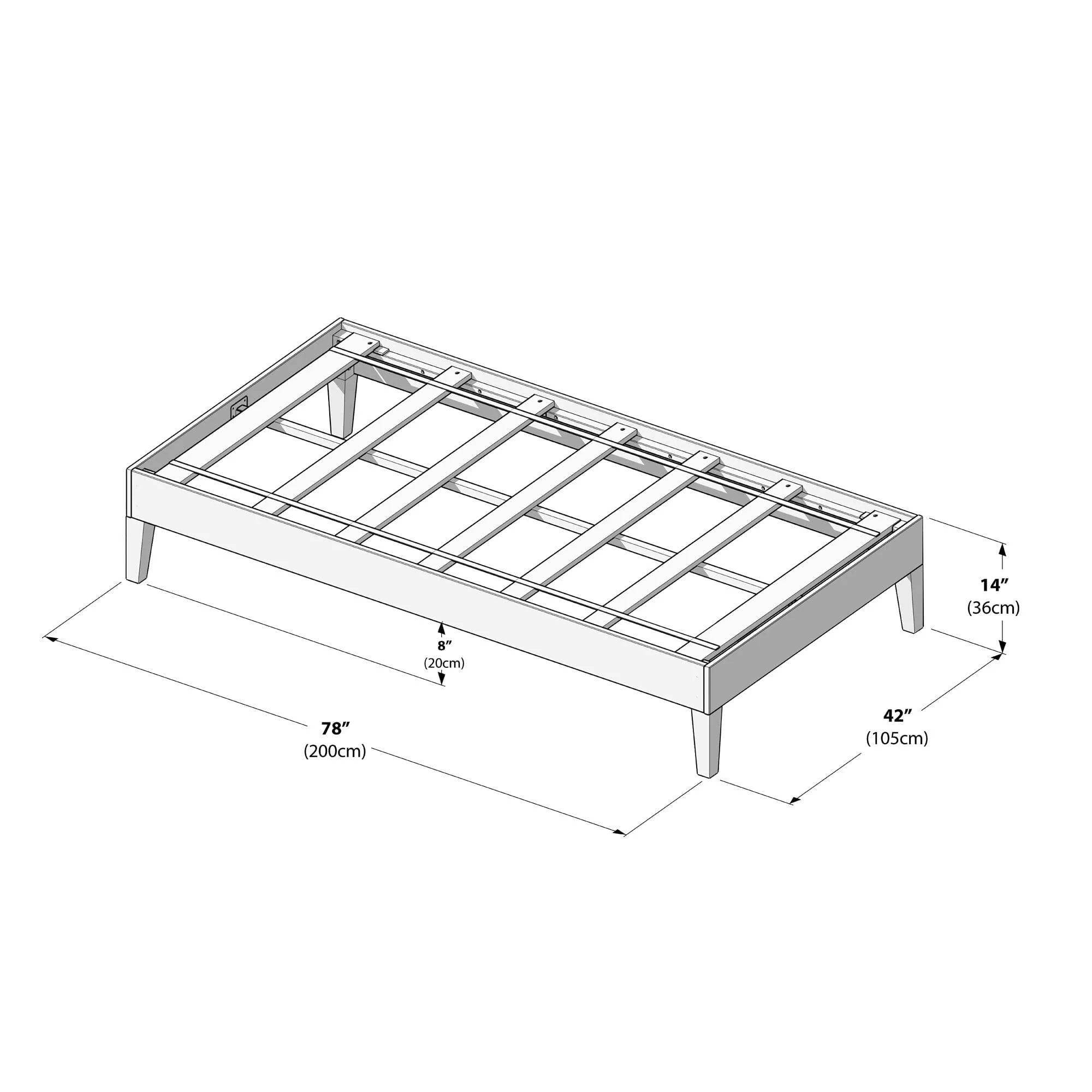 Platform Bed - Twin - Image 21