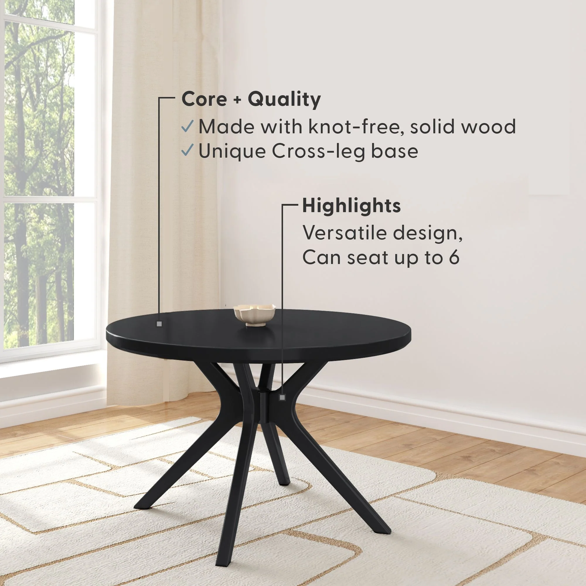 Verso Round Dining Table - 47" - Image 15